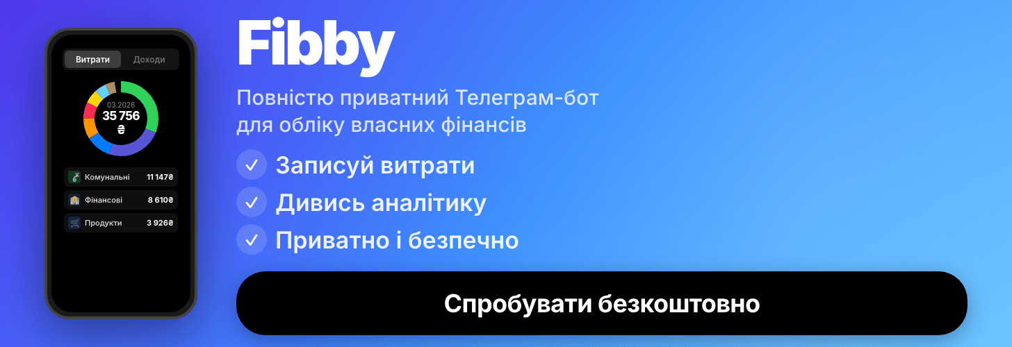 Fibby — контролюй свої фінанси